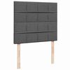 vidaXL Ottoman-Bett mit Matratze & LEDs Dunkelgrau 120x190 cm Stoff