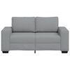 vidaXL 2-Sitzer-Sofa Hellgrau 160x77x82 cm Stoff