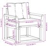 vidaXL 2 St&uuml;ck Outdoor-Sofagarnitur Massives Akazienholz und Textilene