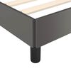 vidaXL Bettgestell mit Kopfteil ohne Matratze Grau 180x200 cm