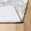 vidaXL Teppich Shaggy Hochflor NAVARRA Silbergrau 160x160 cm Polyester