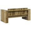 vidaXL Garten-Sofa Gr&uuml;n 134 x 60 x 62 cm Massives Kiefernholz