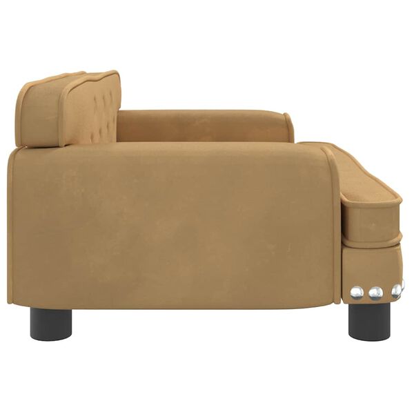 vidaXL Hundebett Braun 70x45x30 cm Samt