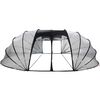 vidaXL Poolzelt Kuppel Transparent 538 x 440 x 204 cm PVC