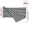 vidaXL Zaunblende Anthrazit und Wei&szlig; 2x50 m HDPE 195 g/m&sup2;