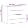vidaXL Waschbeckenunterschrank Artisan-Eiche 60x38,5x48 cm