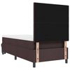 vidaXL Boxspringbett mit Matratze Dunkelbraun 90 x 200 cm Stoff