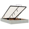 vidaXL Ottoman-Bett mit Matratzen Hellgrau 140x190 cm Samt