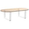 vidaXL Couchtischbeine V-Form 2 St&uuml;ck Wei&szlig; 60x(30-31,3) cm Stahl