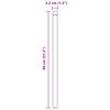 vidaXL Zaunpfosten 12 pcs Gr&uuml;n 80 cm Pulverbeschichteter Stahl