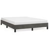 vidaXL Bettgestell ohne Matratze Dunkelgrau 140x190 cm Samt