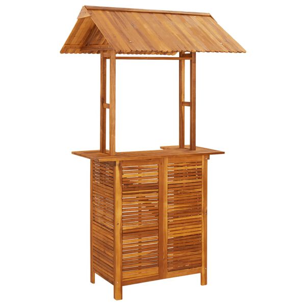 vidaXL 5-tlg. Gartenbar-Set Massivholz Akazie