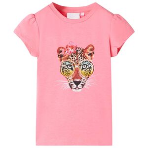 vidaXL Kinder-T-Shirt Neonrosa 92