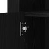 vidaXL LED-Sideboard Schwarz Eichen-Optik 41 x 37 x 67 cm