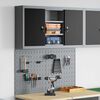 vidaXL Werkzeugschrank-Set 3 pcs Schwarz Pulverbeschichteter Stahl