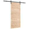 vidaXL Schiebet&uuml;r Natur 80 x 208 cm Massives Kiefernholz