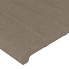 vidaXL Kopfteil mit Ohren Taupe 147x16x78/88 cm Stoff