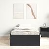vidaXL Bettgestell Schwarz 90x190 cm
