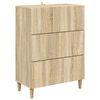 vidaXL Schubladenschrank Sonoma-Eiche 66 x 34,5 x 90 cm Holzwerkstoff