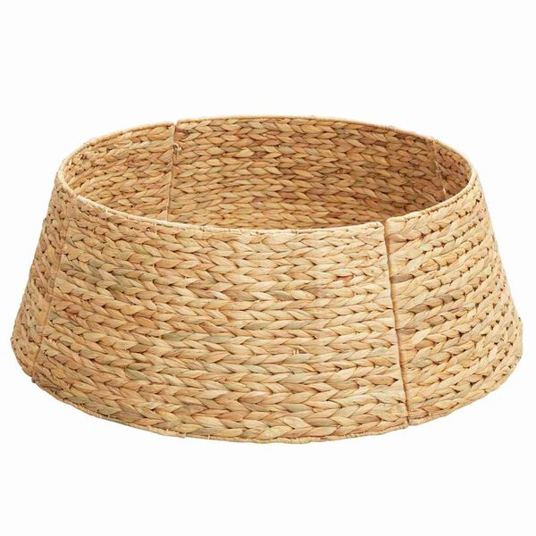 vidaXL Weihnachtsbaumkragen Braun 60 x 60 x 22 cm Wasserhyazinthe