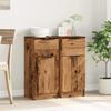 vidaXL Sideboards 2 Stk. Altholz-Optik 30x30x70 cm Holzwerkstoff