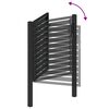 vidaXL Gartentor Abschlie&szlig;bar Schwarz 100x100 cm Aluminium
