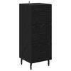 vidaXL Sideboard Schwarz Eichen-Optik 34 x 34,5 x 90 cm Holzwerkstoff