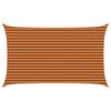 vidaXL Sonnensegel Orange und Braun 5 x 3 m 100 % Polyester Oxford