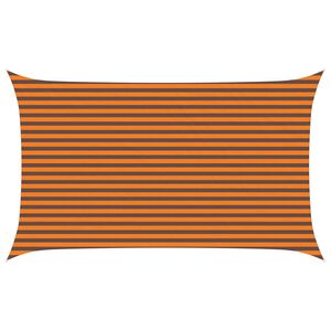 vidaXL Sonnensegel Orange und Braun 5 x 3 m 100 % Polyester Oxford