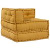 vidaXL Modulares Sofa 3 pcs Gelb Stoff