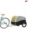 vidaXL Fahrradanh&auml;nger Schwarz und Gelb 45 kg Eisen