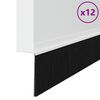 vidaXL Selbstklebende T&uuml;rb&uuml;rstendichtungen 6 pcs Schwarz 100 cm