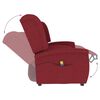 vidaXL 2-Sitzer Massagesessel Weinrot Stoff