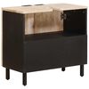 vidaXL Waschbeckenschrank Wei&szlig; 62 x 33 x 58 cm Massivholz Mango