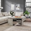 vidaXL Couchtisch Betongrau 90x60x46,5 cm Holzwerkstoff