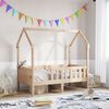 vidaXL Kinderbett Hausbett 70x140 cm Massivholz Kiefer