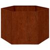 vidaXL Pflanzk&uuml;bel Rostig 60x60x45 cm Cortenstahl