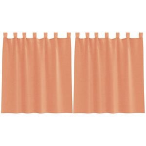vidaXL Voile Vorh&auml;nge mit Schlaufen 2 Stk. Terrakottarot 140x140 cm
