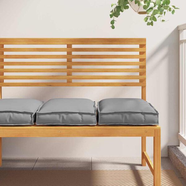 vidaXL Kissen 2 pcs Grau 40 x 40 x 8 cm Oxford-Stoff