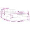 vidaXL Ottoman-Bett mit Matratze Schwarz 140x200 cm Stoff