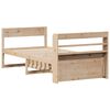 vidaXL Massivholzbett ohne Matratze 75x190 cm Kiefernholz