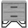 vidaXL Nachttisch Grau Sonoma 40x41x40 cm Holzwerkstoff