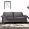 vidaXL 2-Sitzer-Sofa Grau 140 cm Kunstleder