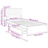 vidaXL Aufbewahrungsbett Ger&auml;ucherte Eiche 90 x 200 cm Holzwerkstoff