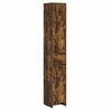 vidaXL Badezimmerschrank Ger&auml;ucherte Eiche 30 x 33 x 190 cm
