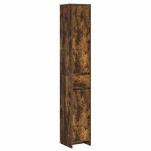 vidaXL Badezimmerschrank Ger&auml;ucherte Eiche 30 x 33 x 190 cm