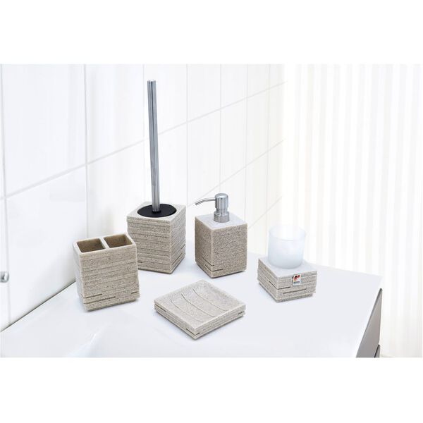RIDDER Toilettenb&uuml;rste mit Halter Ziegel Ecru