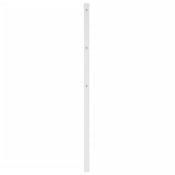 vidaXL Ersatz-Kopfteil Metall Wei&szlig; 80 cm