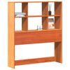 vidaXL Kopfteil mit Stauraum Wachsbraun 100 cm Massivholz Kiefer