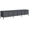 vidaXL TV-Schrank Anthrazit 202x39x43,5 cm Kaltgewalzter Stahl